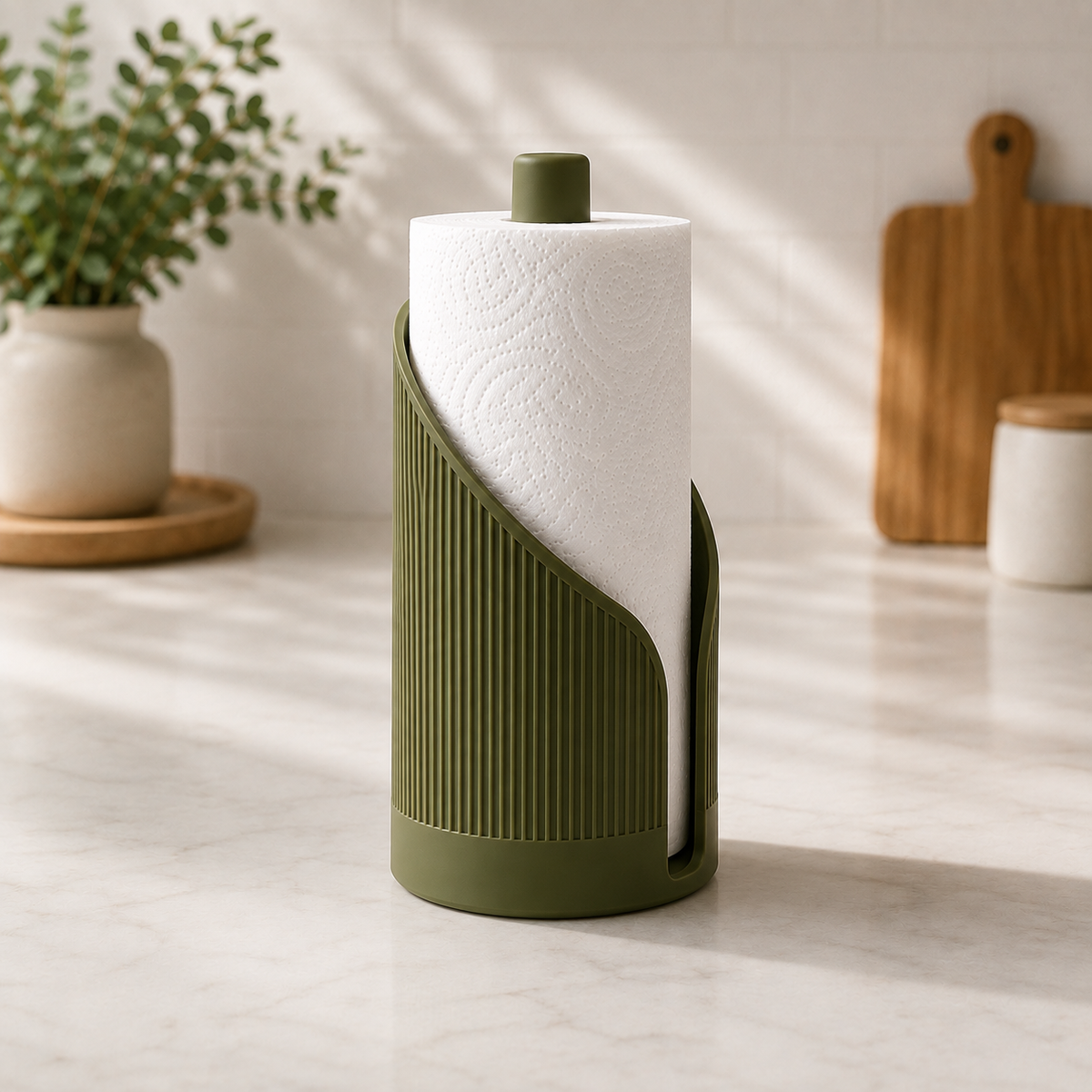 Fluted Paper Towel Holder