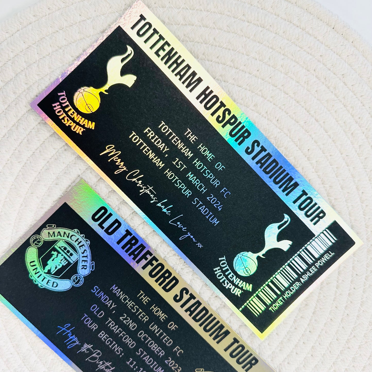 Stadium Tour Gifting/Memento Foiled Voucher (Black)