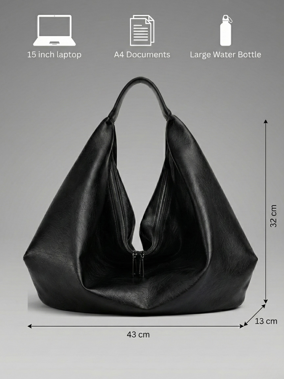 Black everyday bag | Ancona