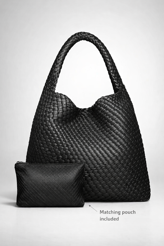 Black vegan  leather work bag | SORRENTO
