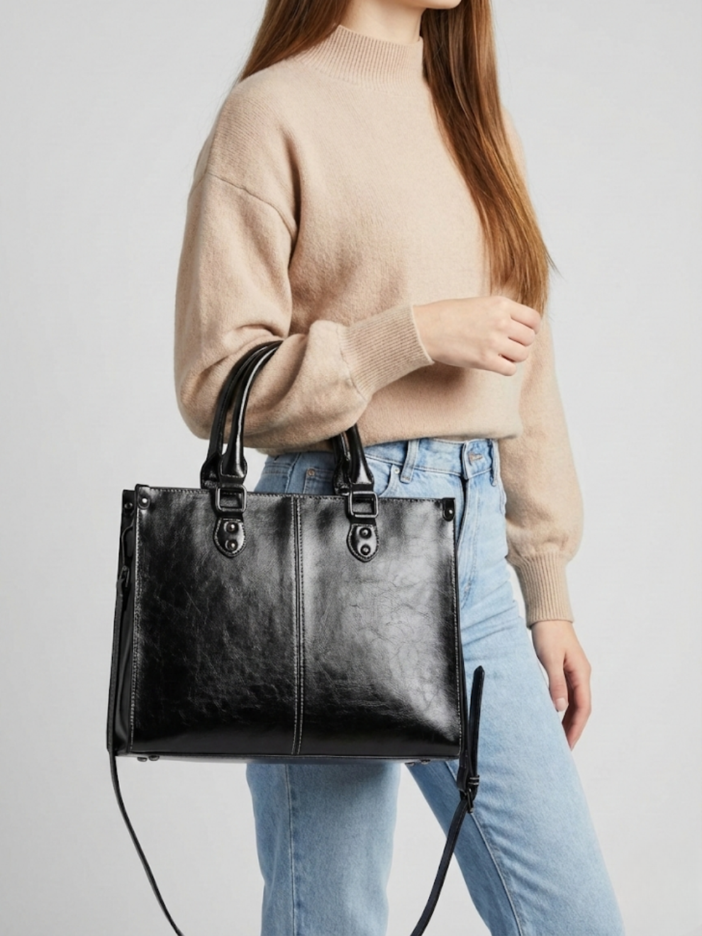 Black work bag for women | BRESCIA