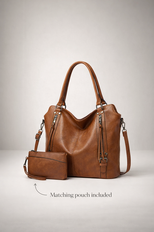 Brown tote bag for school | Cuneo
