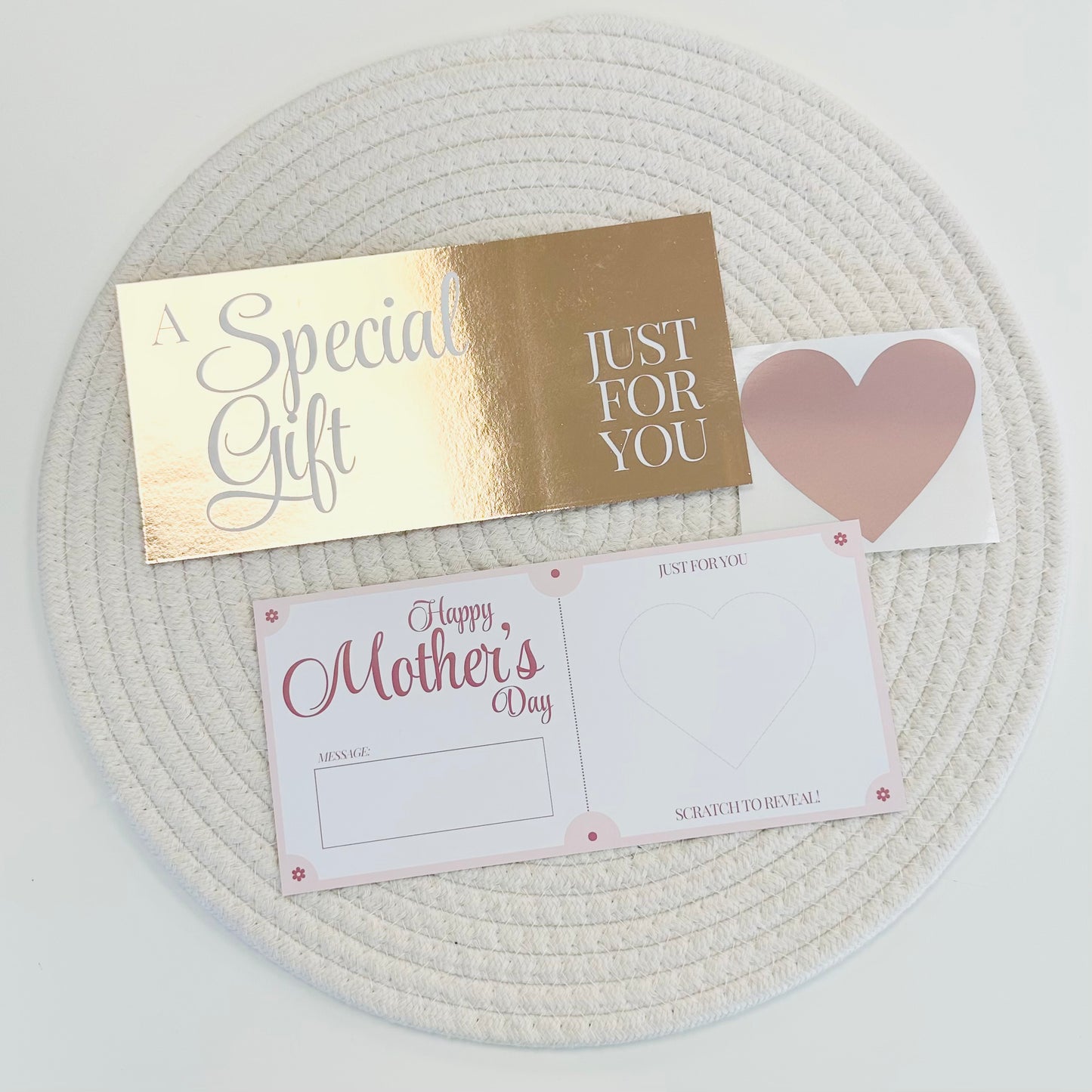 Mother's Day Rose Gold Foiled DIY Scratch Reveal Voucher (Copy)