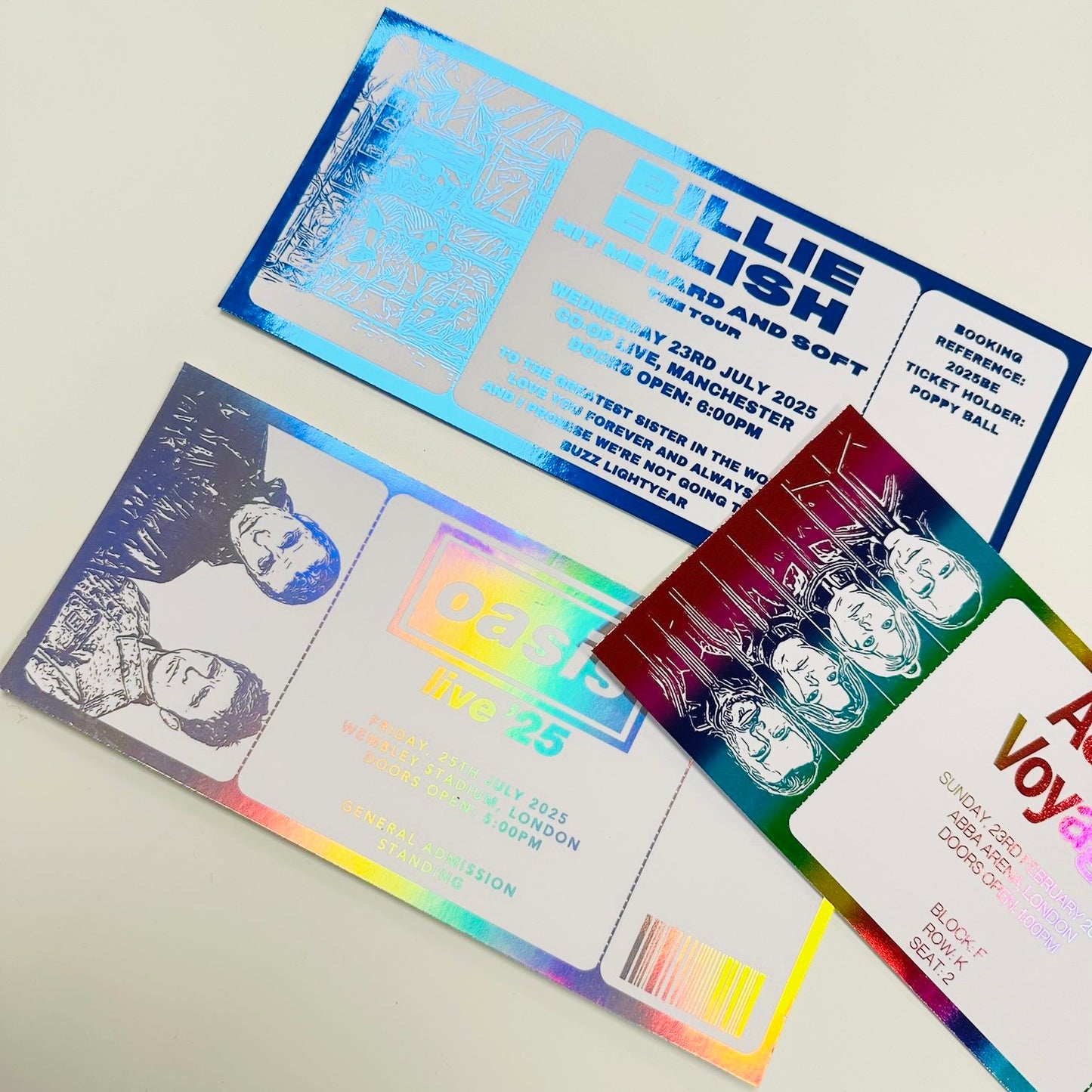 Concert Gifting/Memento Foiled Ticket