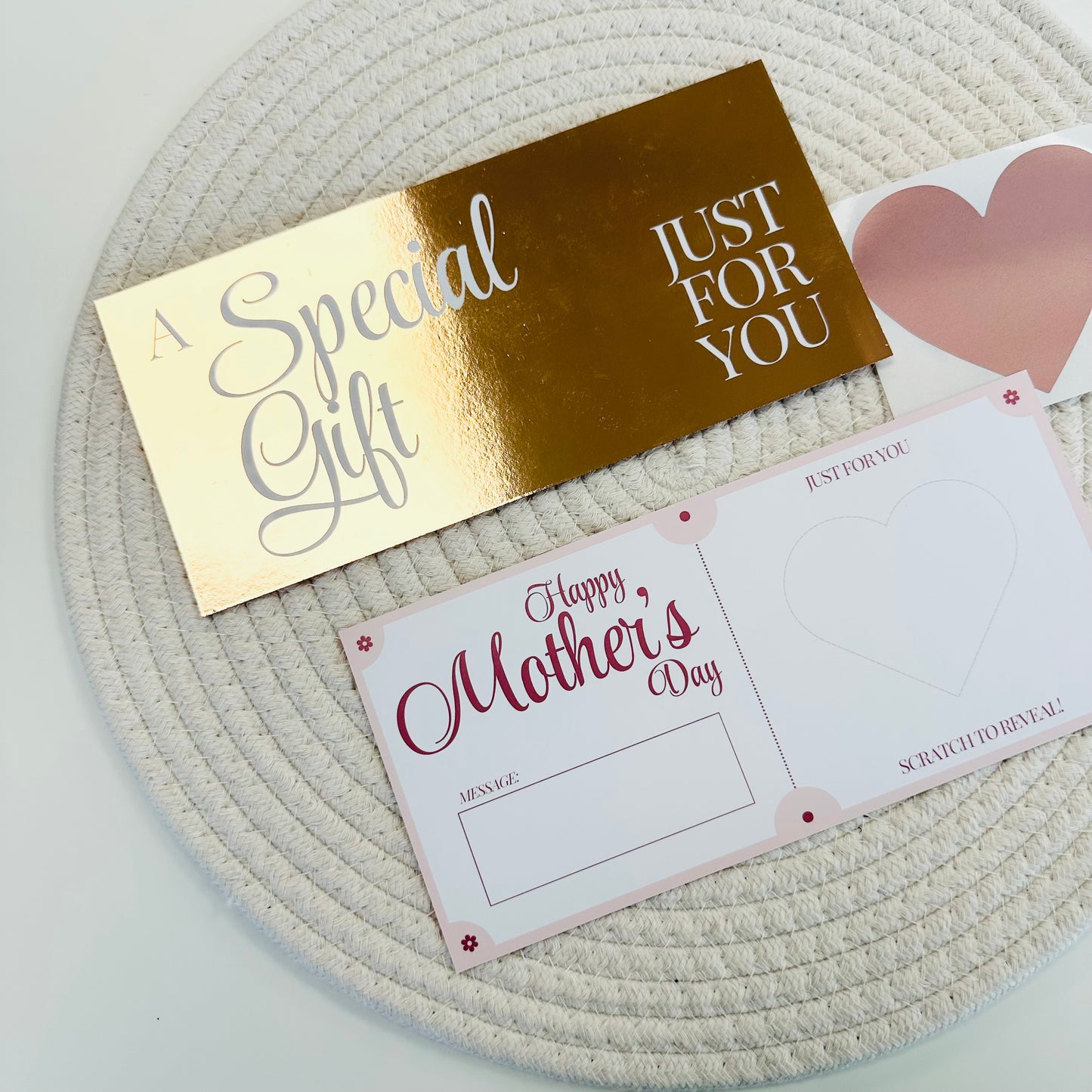 Mother's Day Rose Gold Foiled DIY Scratch Reveal Voucher (Copy)