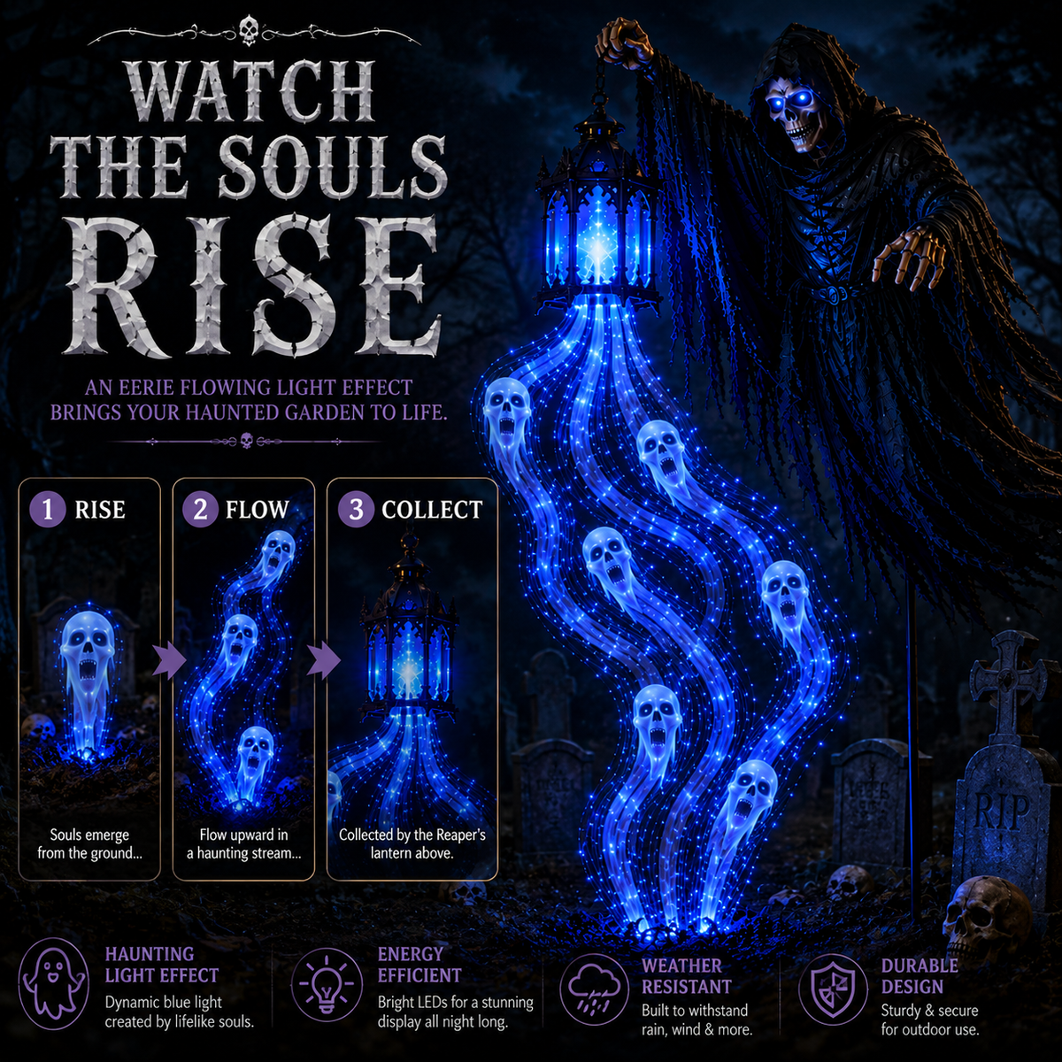 Soul Harvester Animated Garden Light