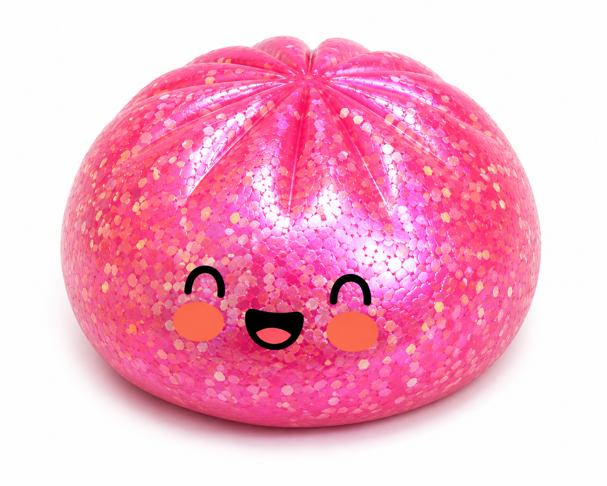 Glitter Dumpling Squishy Toy