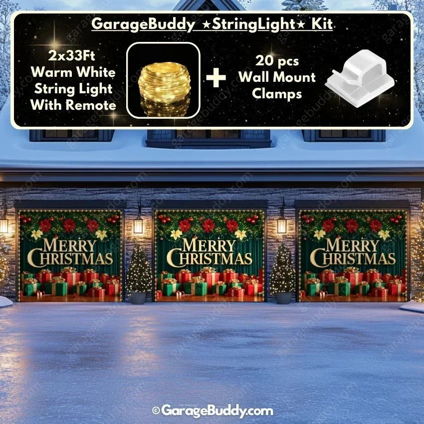 Christmas Joy Garage Door Cover