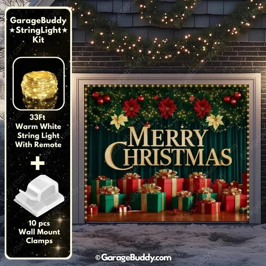 Christmas Joy Garage Door Cover