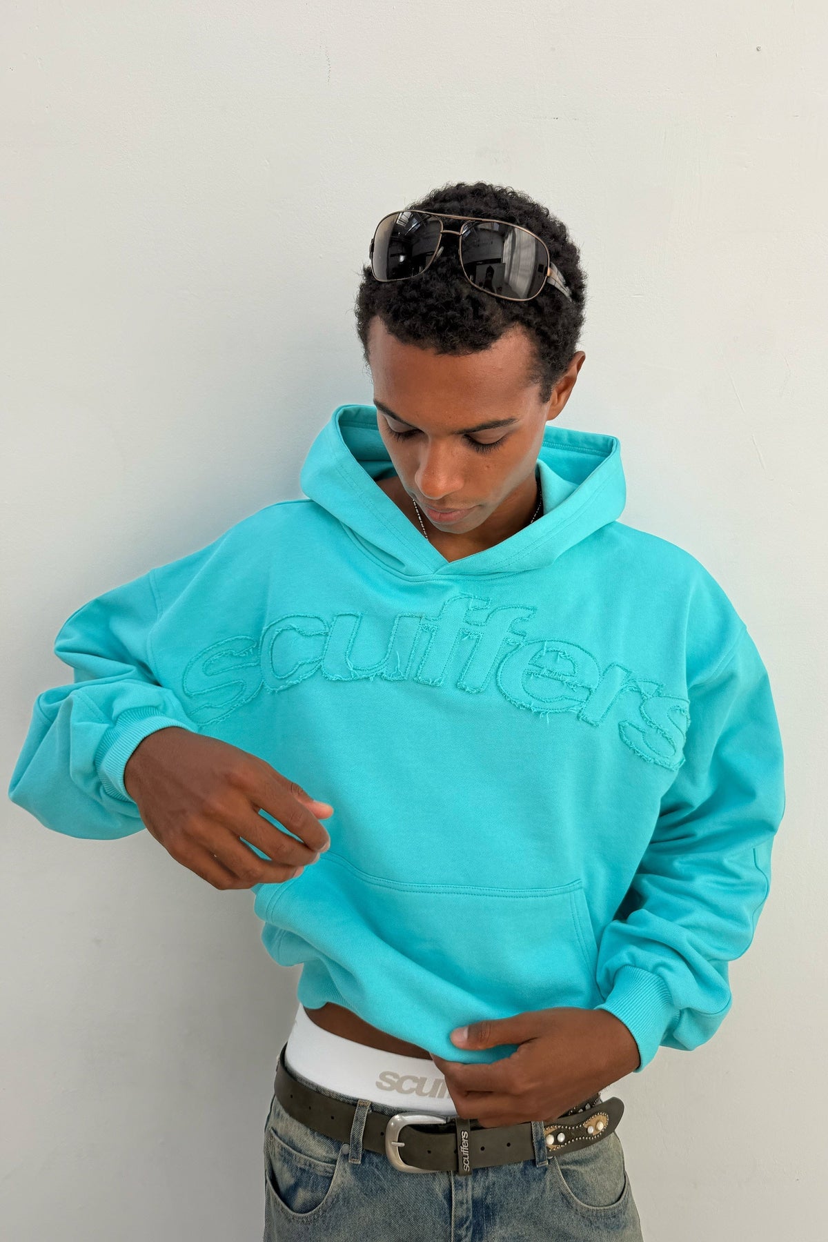 Unisex Raw Hem Hoodie
