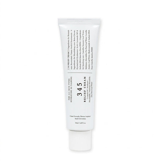 345 Relief Cream Ceramide Moisturizer with Niacinamide for Sensitive Skin & Blemishes