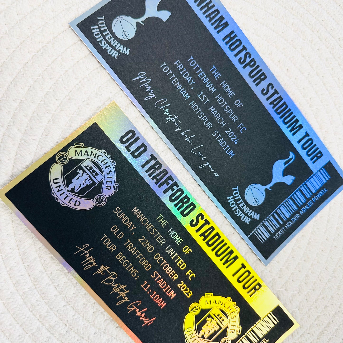 Stadium Tour Gifting/Memento Foiled Voucher (Black)