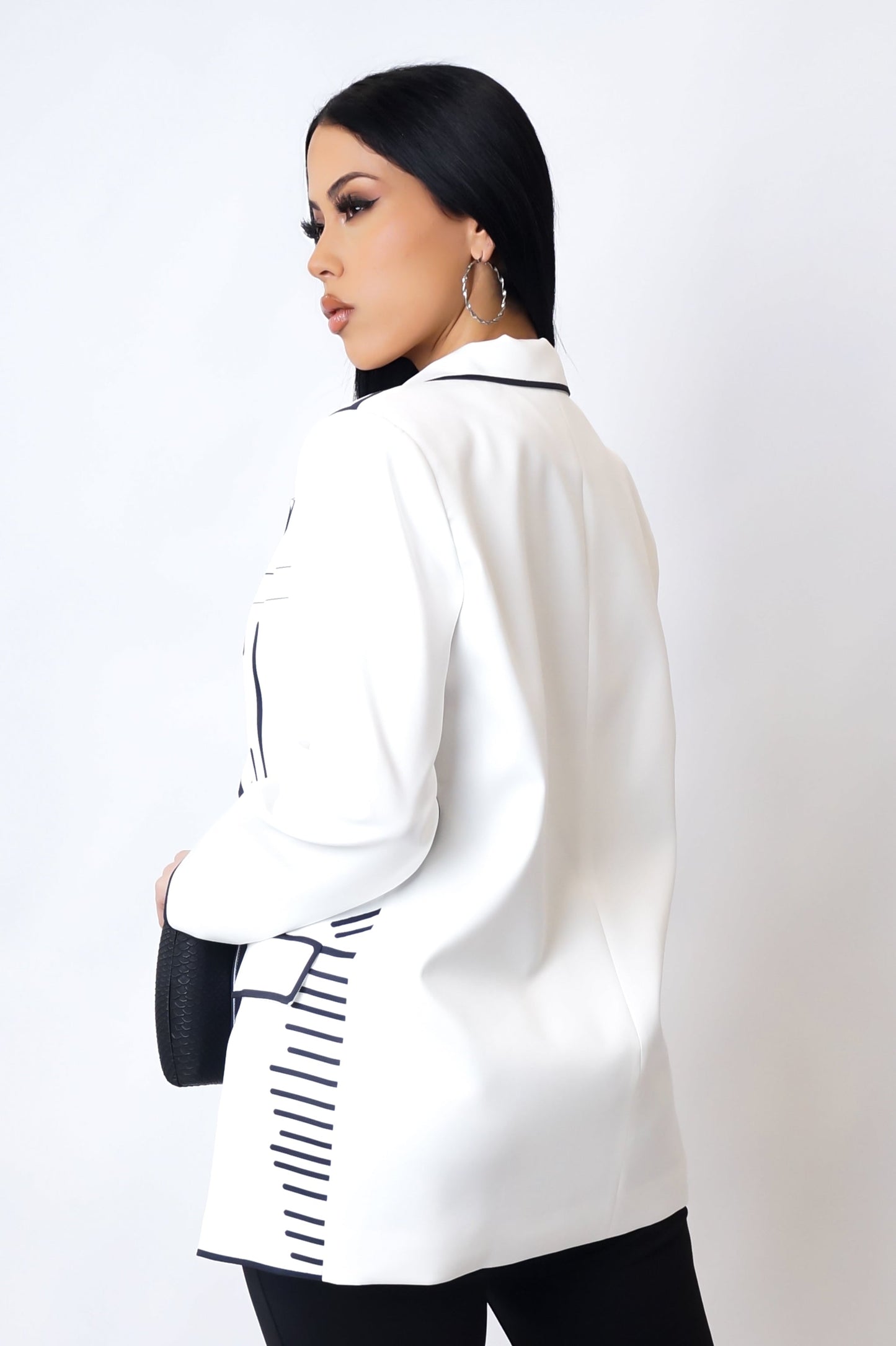 Perfection Blazer - White By Tix Design Studio