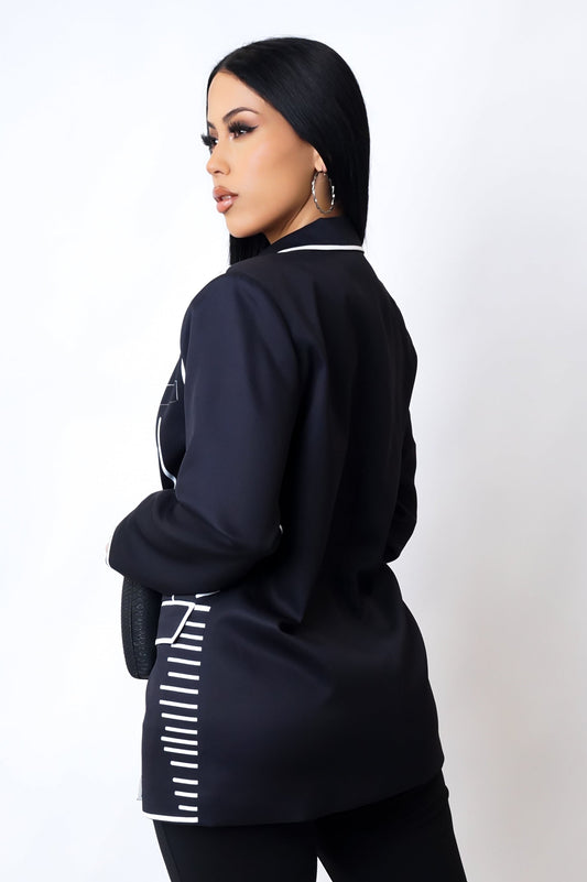 Perfection Blazer - Black By Tix Design Studio