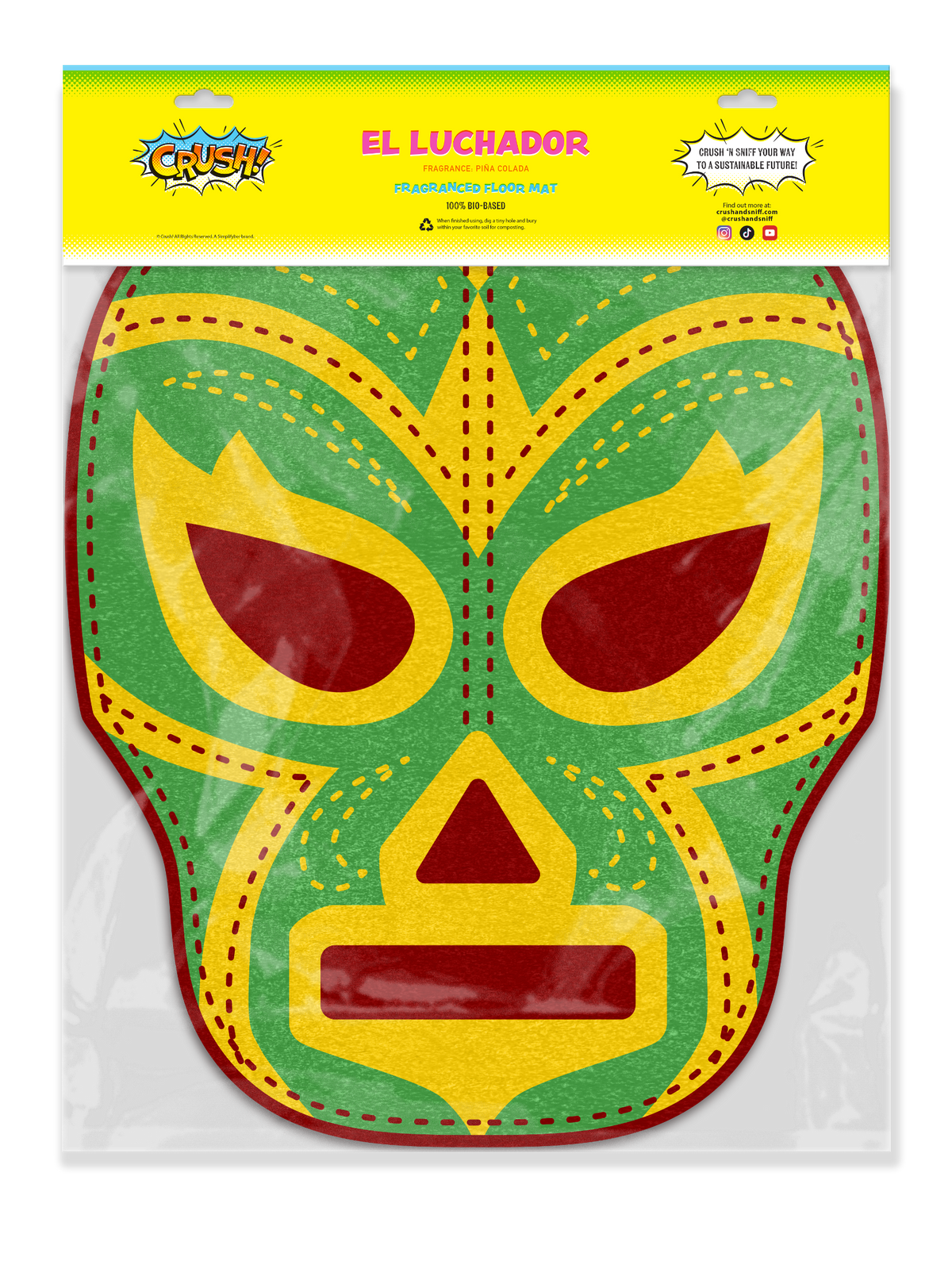 Luchador Scented Car Floor Mat