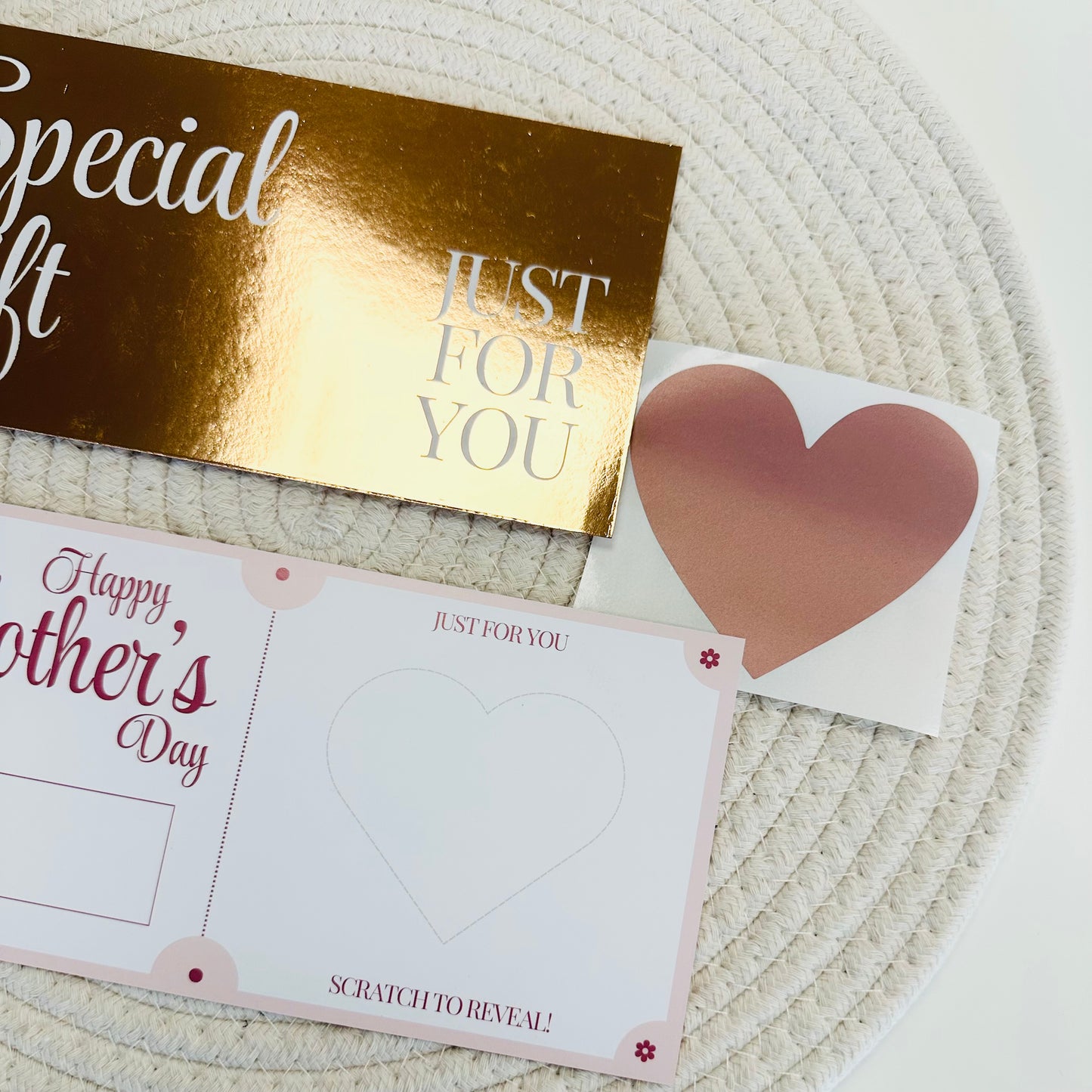 Mother's Day Rose Gold Foiled DIY Scratch Reveal Voucher (Copy)