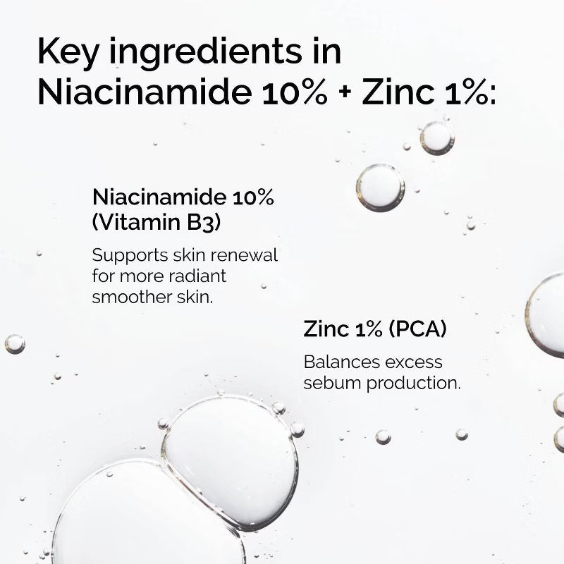 Niacinamide 10% Plus Zinc 1% Serum for Blemish-Prone & Uneven Skin 120mL