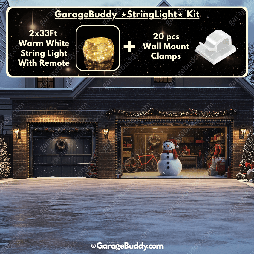 Snowman Garage Door Cover