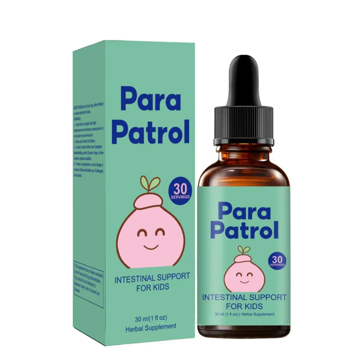 Children's Digestive Support Liquid Drops - Herbal Intestinal Health Supplement for Kids - Safe and Mild Formula for Healthy Digestion - 30ml