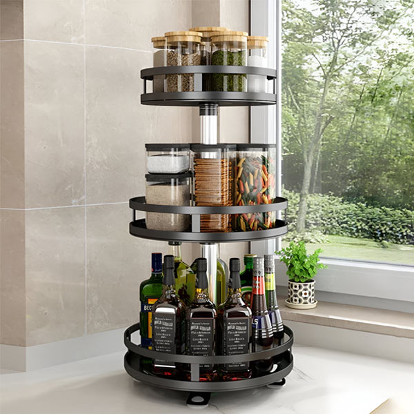 3-Tier Swivel Metal Organizer