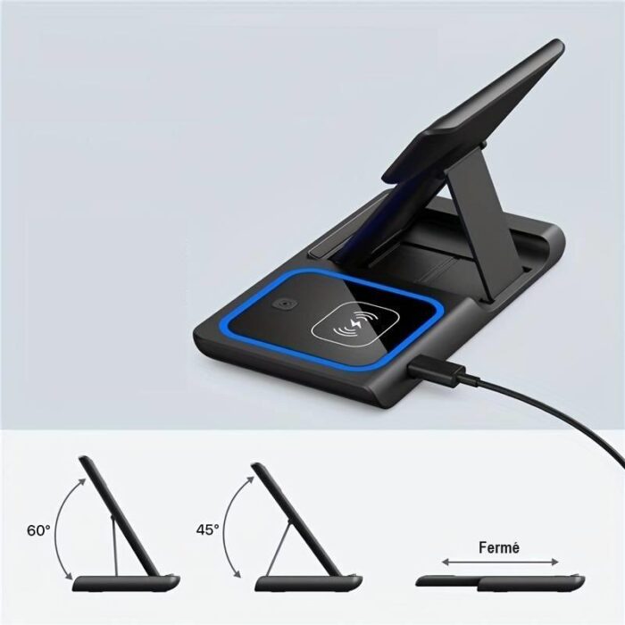 3-in-1 Wireless Induction Charger for iPhone