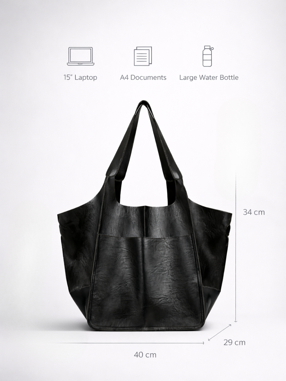 Ladies black work bag | RAVENNA