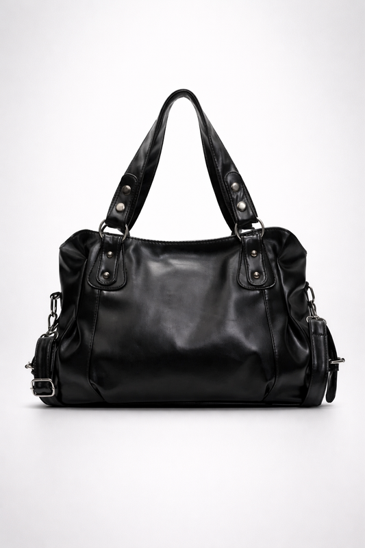 Large black handbag for school | TARANTO