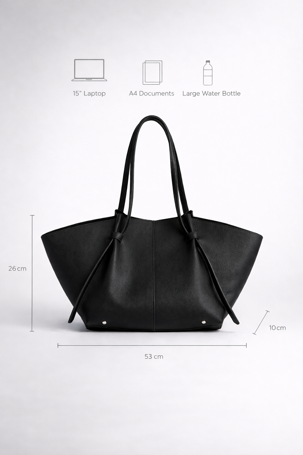 Large leather tote bag for work | The Bologna