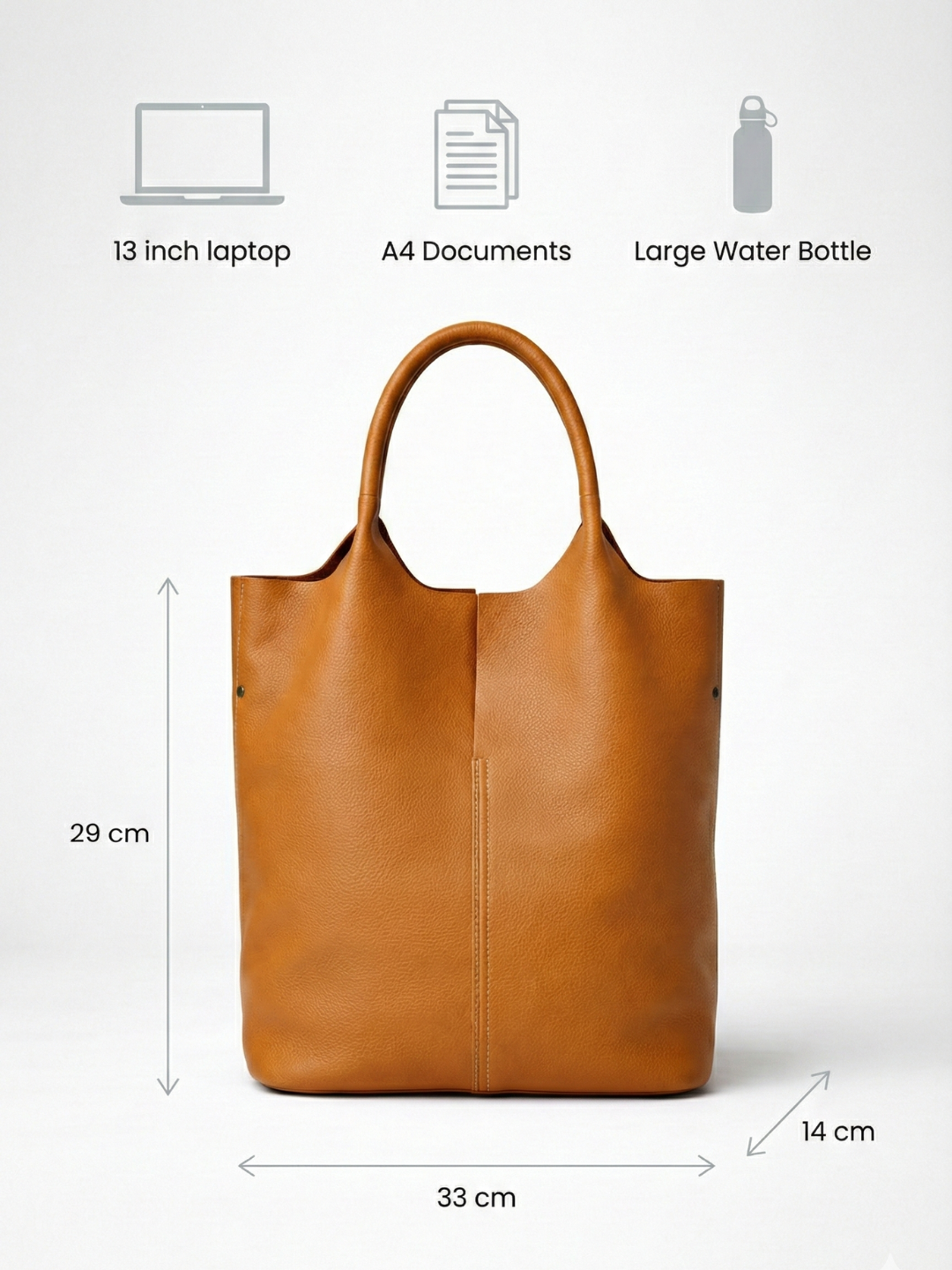 Leather everyday bag | Asti
