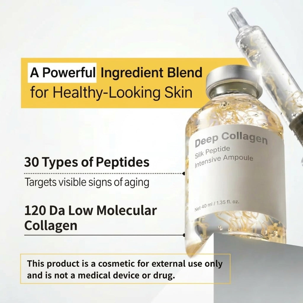 Deep Collagen Silk Peptide Intensive Ampoule Korean Face-Lifting Serum
