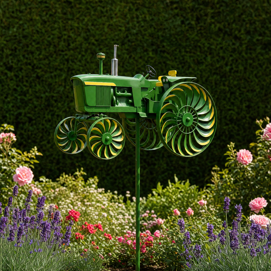 Handmade Tractor Wind Spinner