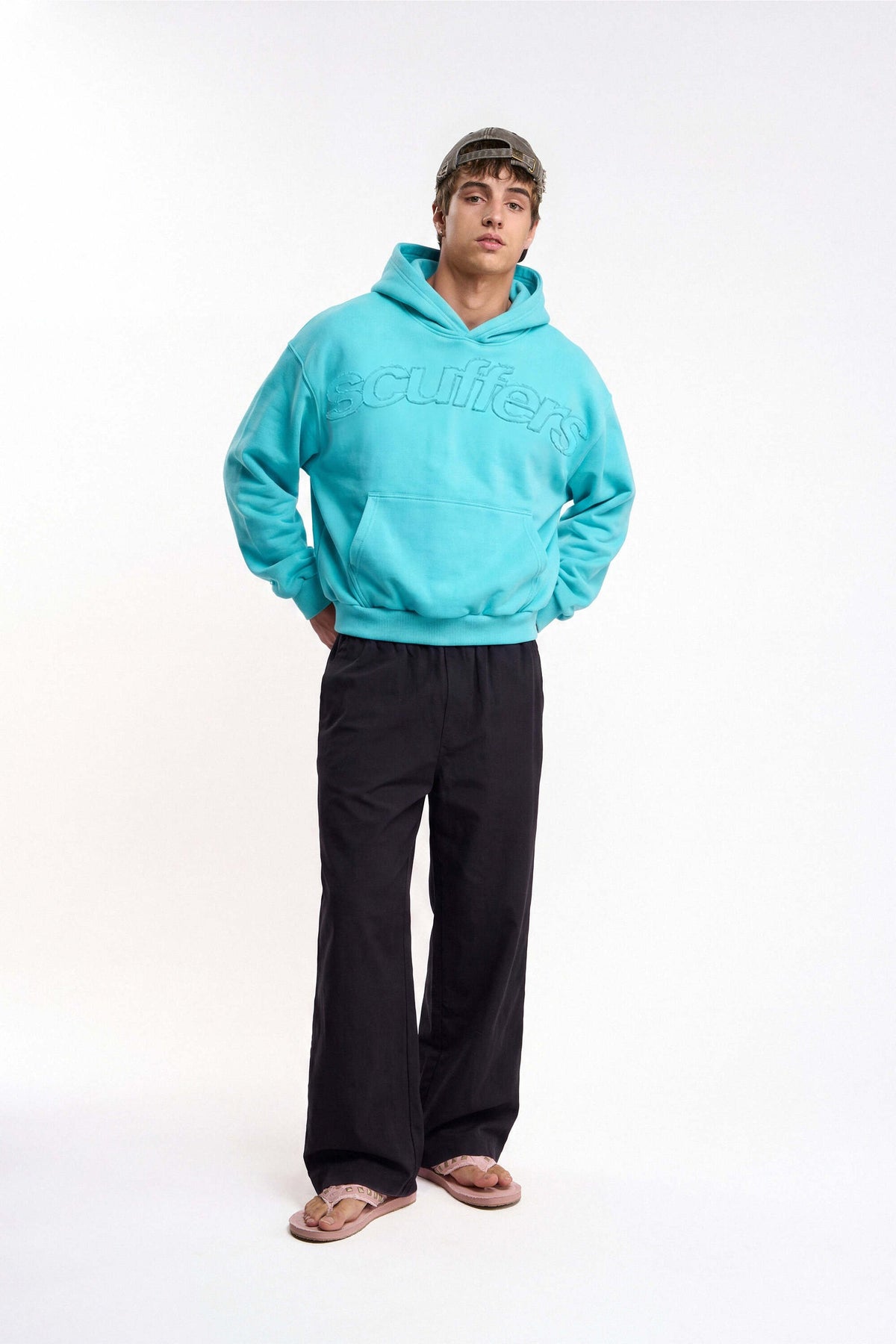 Unisex Raw Hem Hoodie