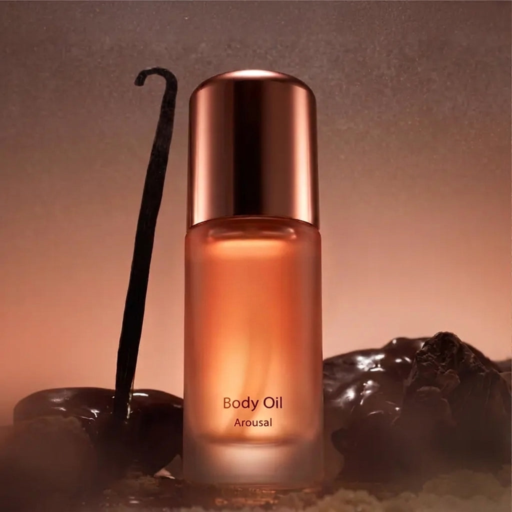 Pheromone-Infused Body Oil with Jojoba & Squalane, Gourmand Scent