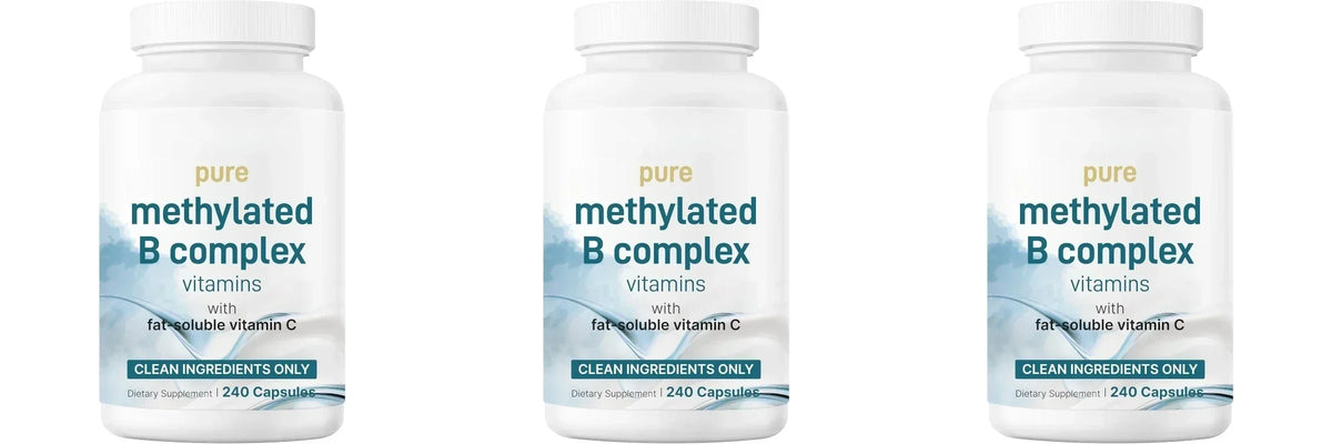 Methylated Vitamin B Complex 240 Capsules with Folate, B12, Thiamin, Inositol, Choline and Vitamin C