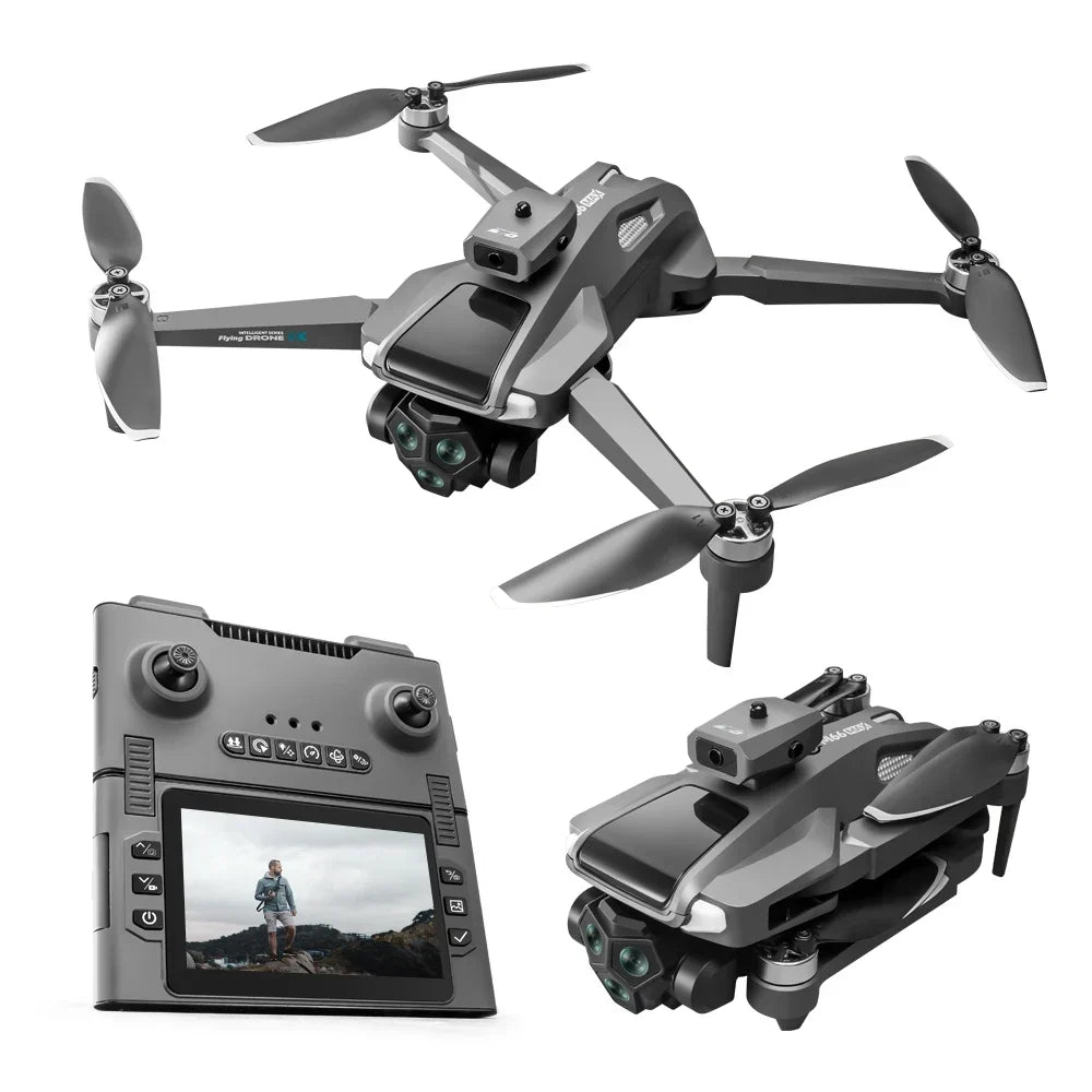 Foldable GPS Drone with 4K Dual Camera - Long Range Brushless Motor Quadcopter with Auto Return and Screen Remote Control
