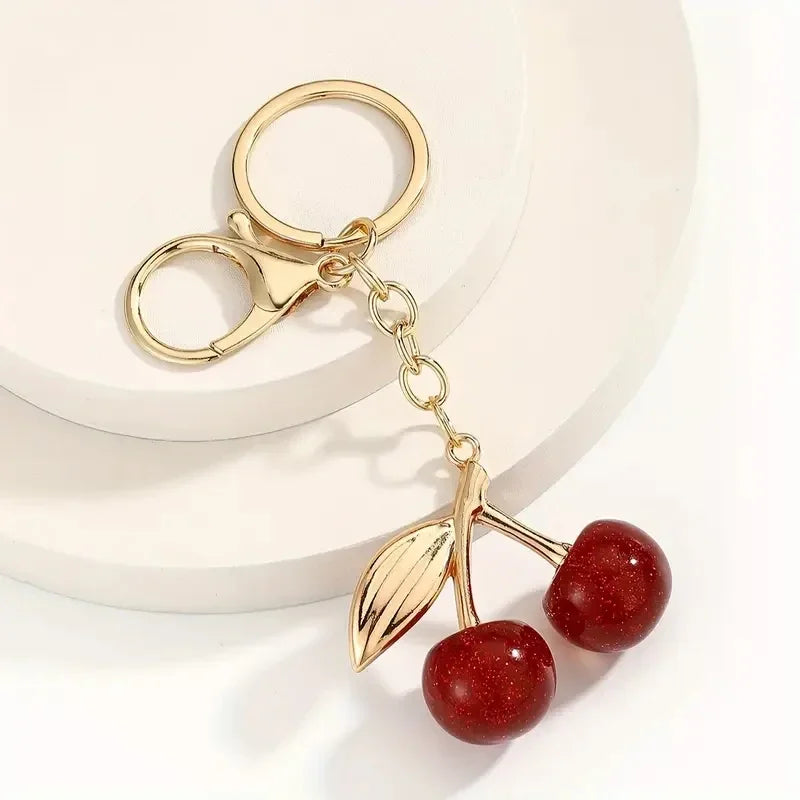 Cherry Bag Charm Set of 2