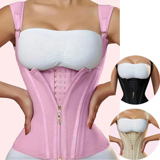Women's Waist Shapewear Vest with Adjustable Shoulder Straps – Firm Control Girdle, S–XXXL