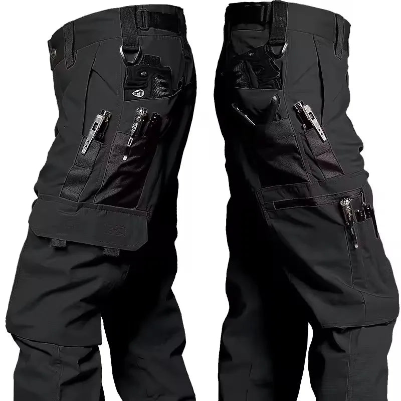 Men's Multi-Pocket Cargo Work Pants – Waterproof Outdoor Hiking Trousers, S–XXXL