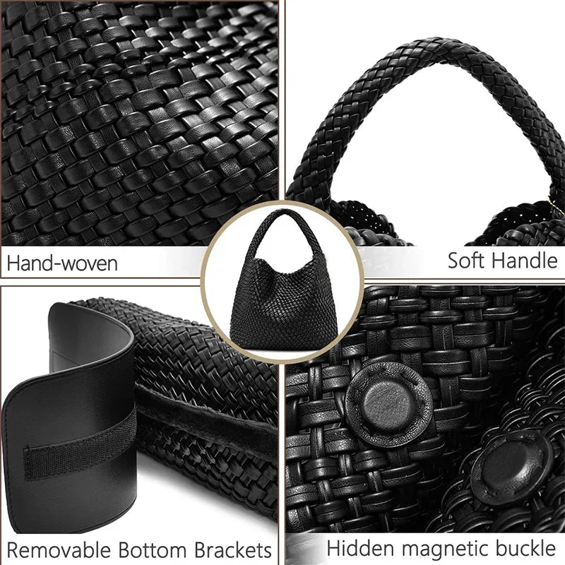 Black vegan  leather work bag | SORRENTO