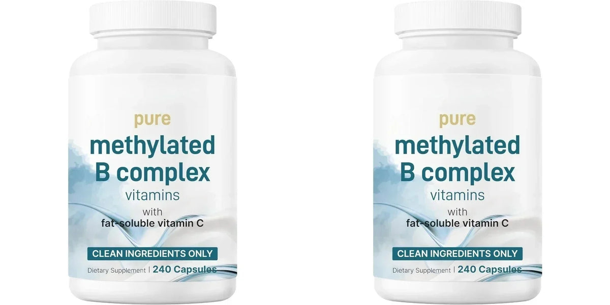 Methylated Vitamin B Complex 240 Capsules with Folate, B12, Thiamin, Inositol, Choline and Vitamin C