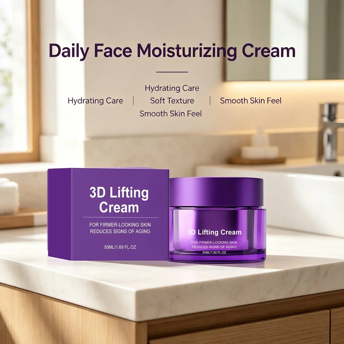 3D Firming Face Cream 50ml – Moisturizing Cream for Face and Neck