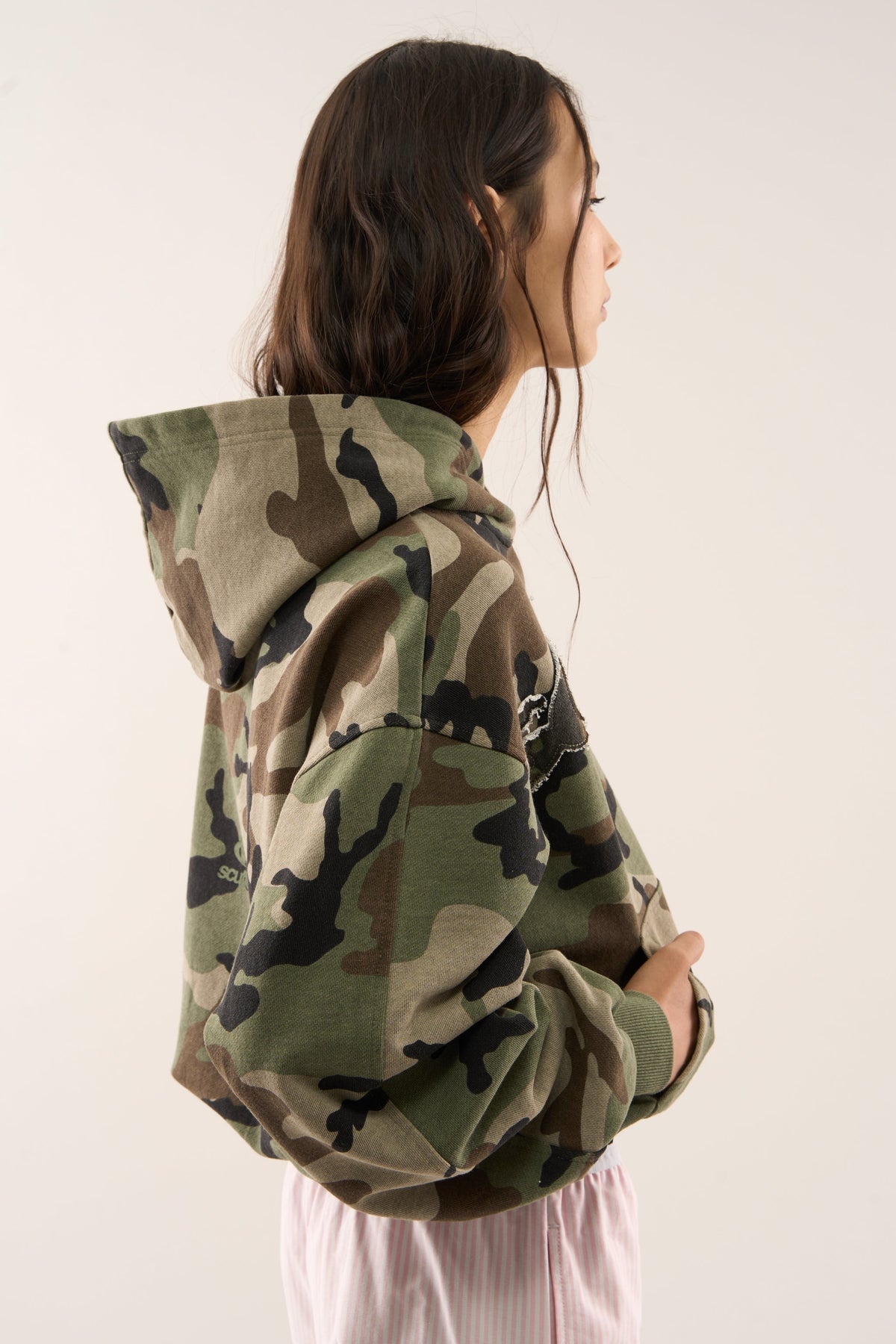 Unisex Raw Hem Hoodie