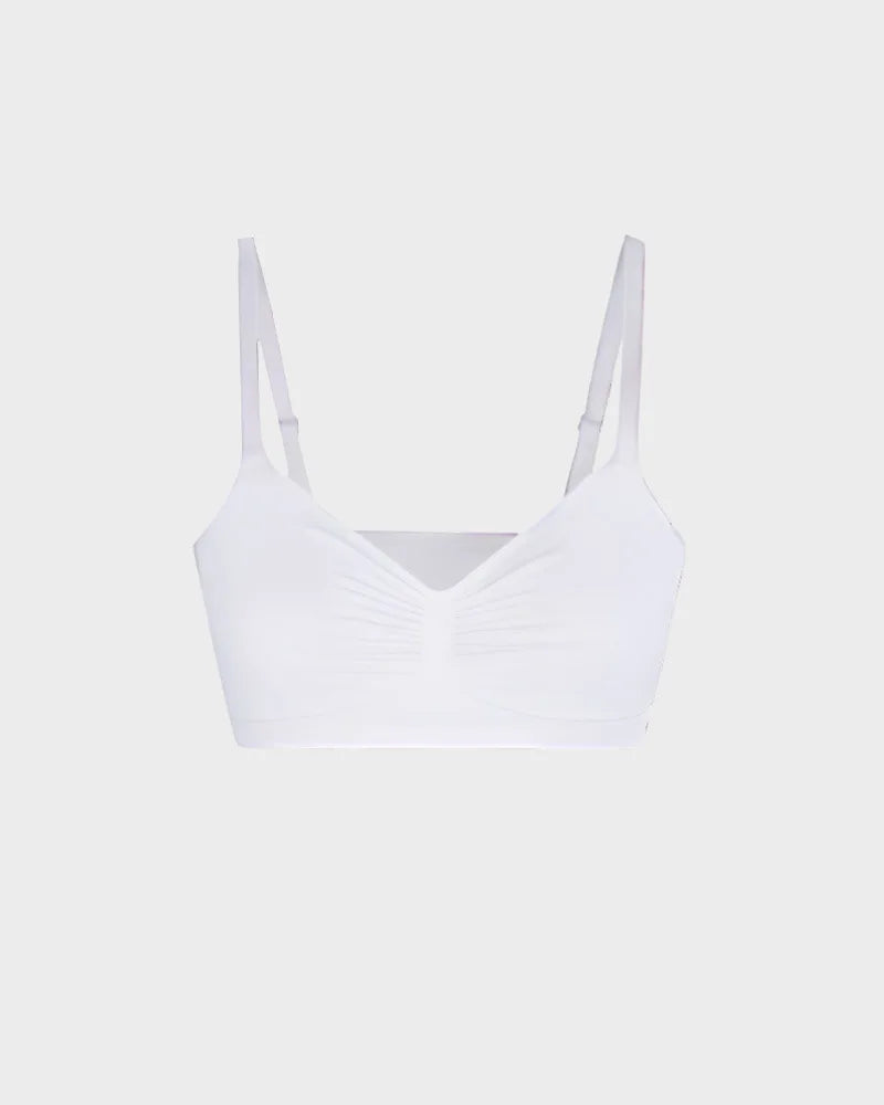Seamless Wireless Push-Up Bra for Women – Full Coverage Bralette with Adjustable Straps