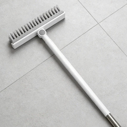 Long-Handle Bathroom Floor Brush for Tile, Grout Gaps, Walls and Toilet Cleaning