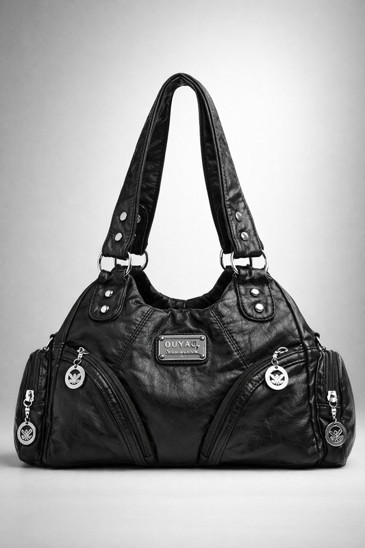 Small black handbag for school | LIVORNO