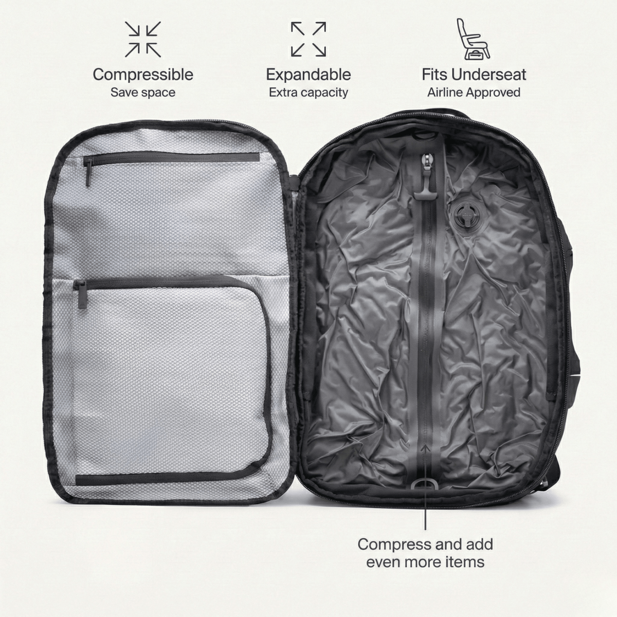 The Everyday | carry on backpack 60L