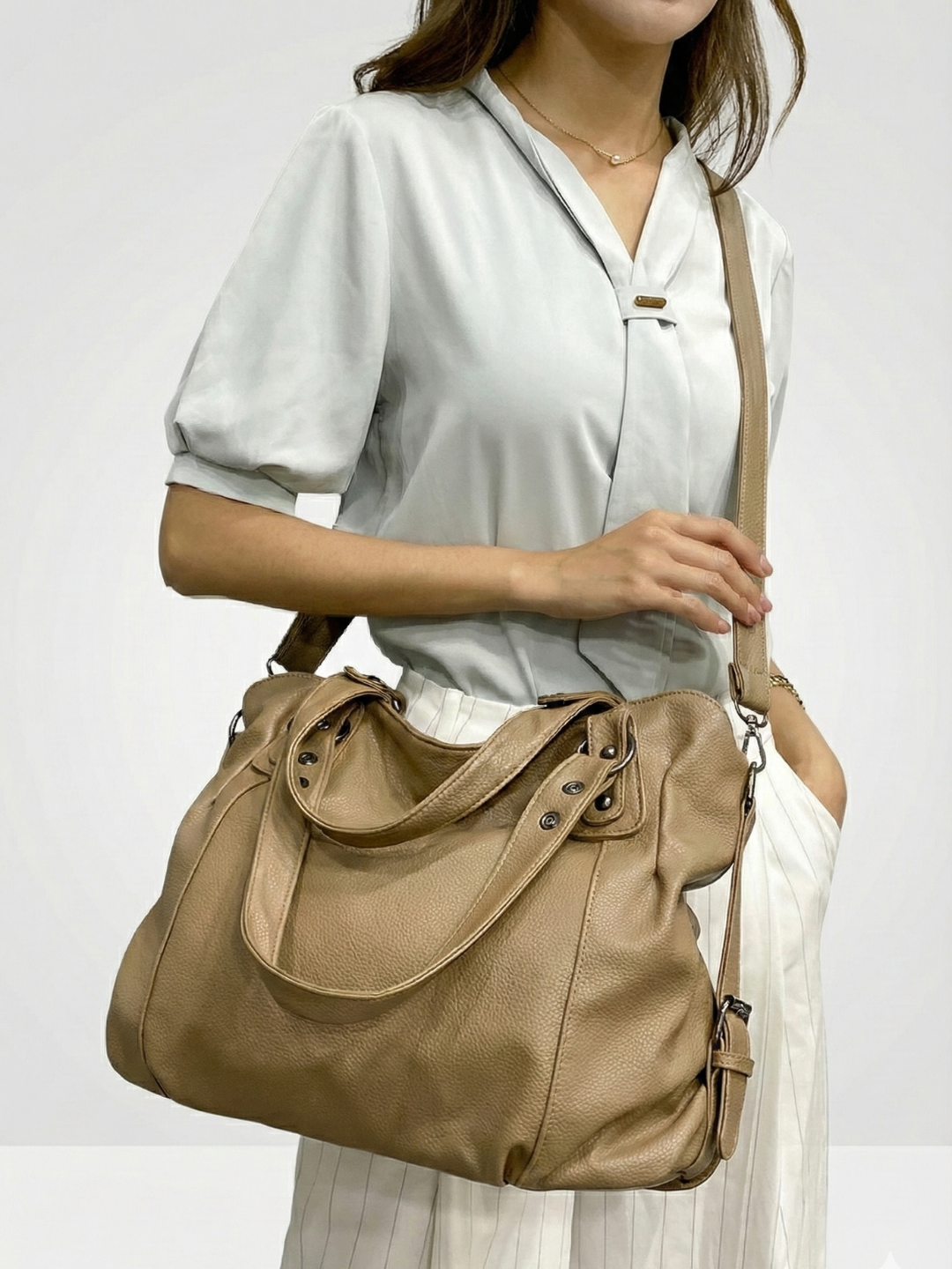 Leather bag for university | ROMA