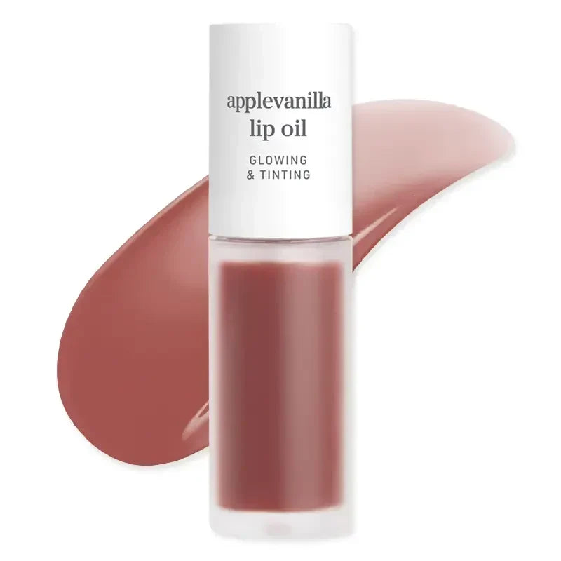 Korean Apple Lip Oil and Lip Stain, Glossy, Tinting, Long-Lasting