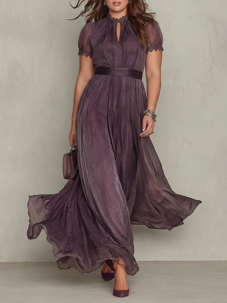 Vintage Chiffon Maxi Dress