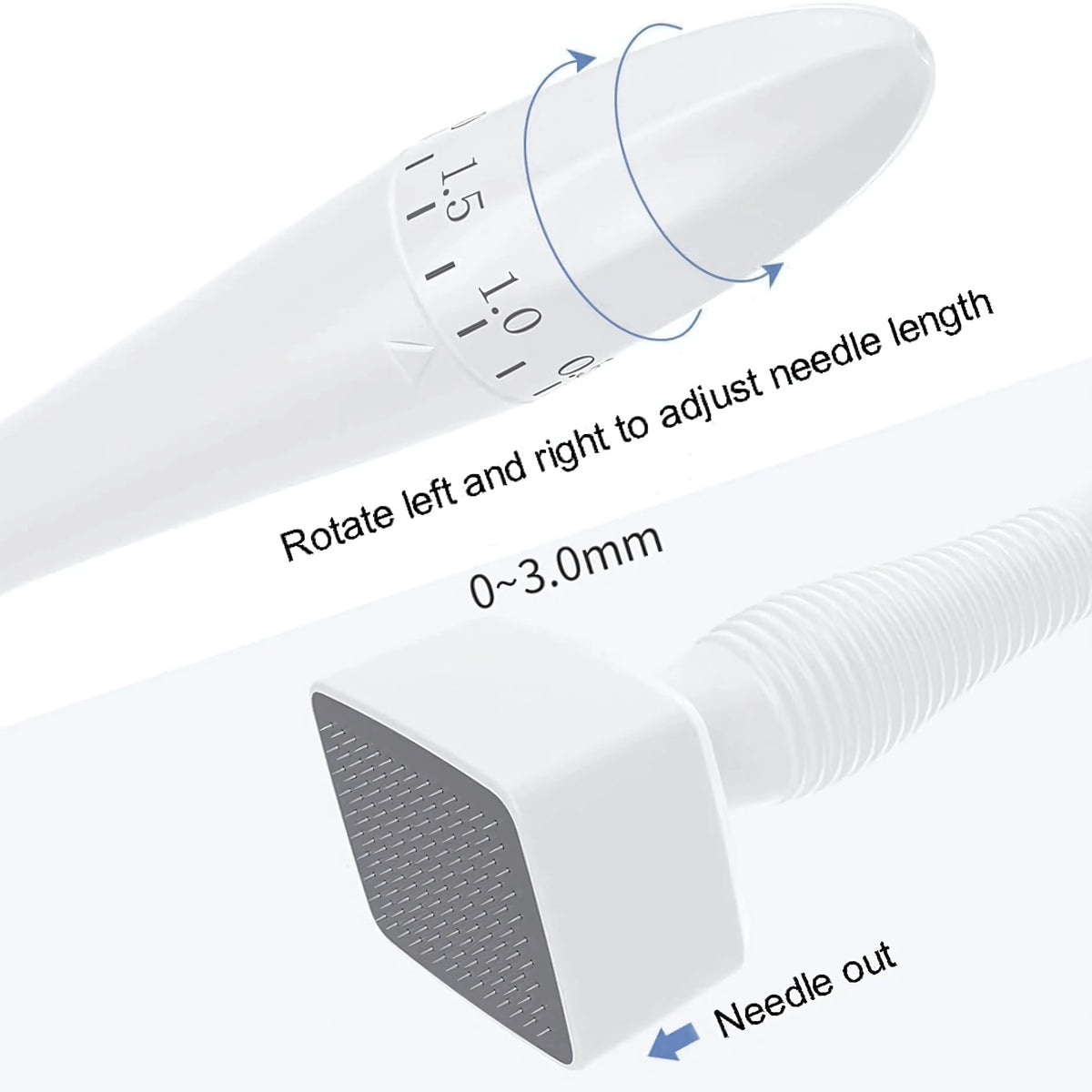 Titanium Derma Stamp 0.25mm for Skin Care, Ergonomic, for Beginners